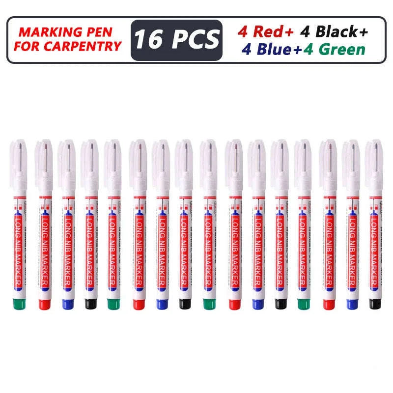 8Pcs Deep Hole Markers for Precision Marking-4Red 4Blue