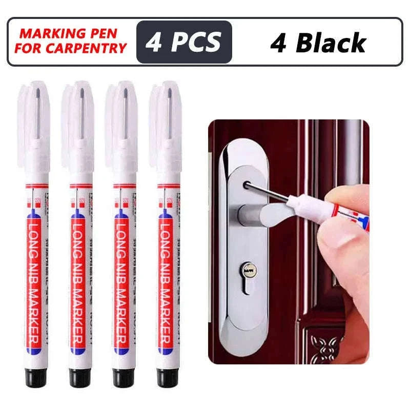 8Pcs Deep Hole Markers for Precision Marking-4Red 4Blue