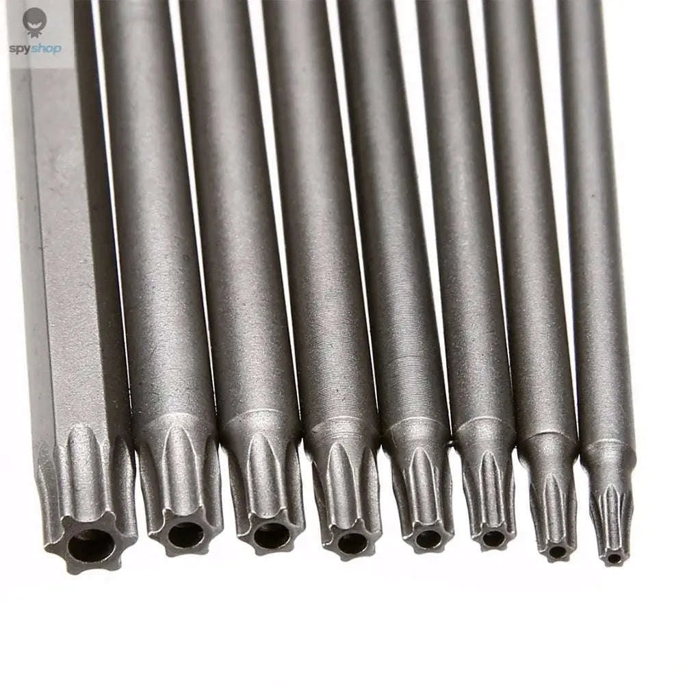 8Pcs Torx Screwdriver Bit Set with 1/4'' Hex Shank-200mm
