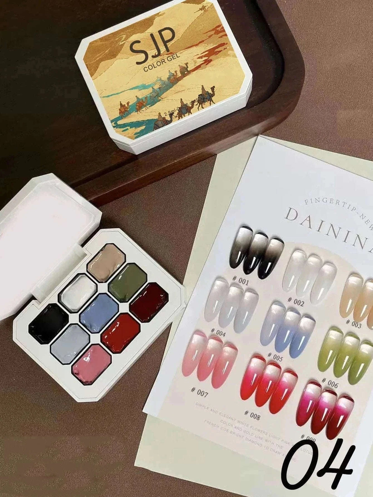 9-Color Peelable UV/LED Gel Nail Polish Palette-04
