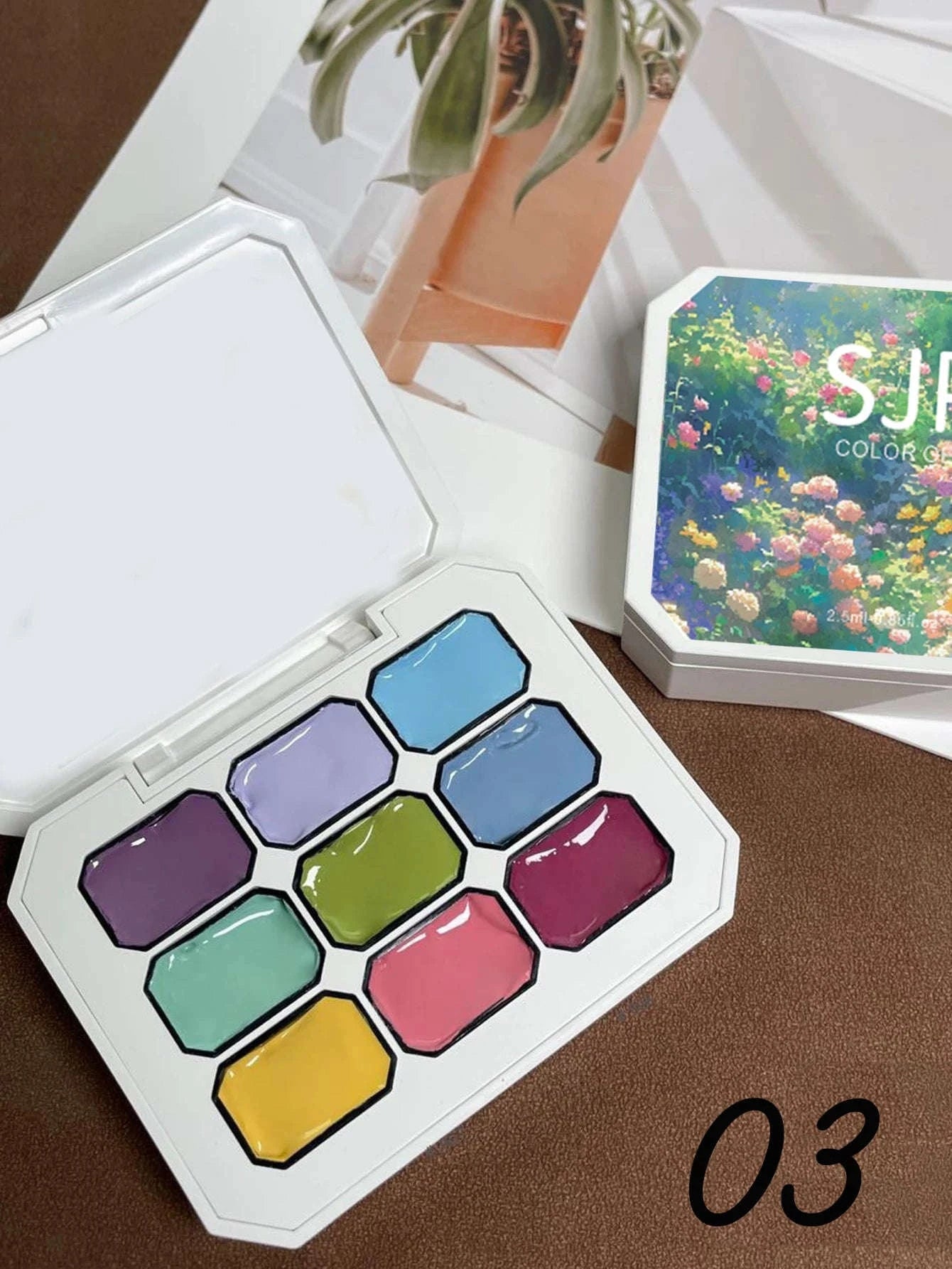 9-Color Solid Nail Polish Palette Peelable UV/LED Gel-04