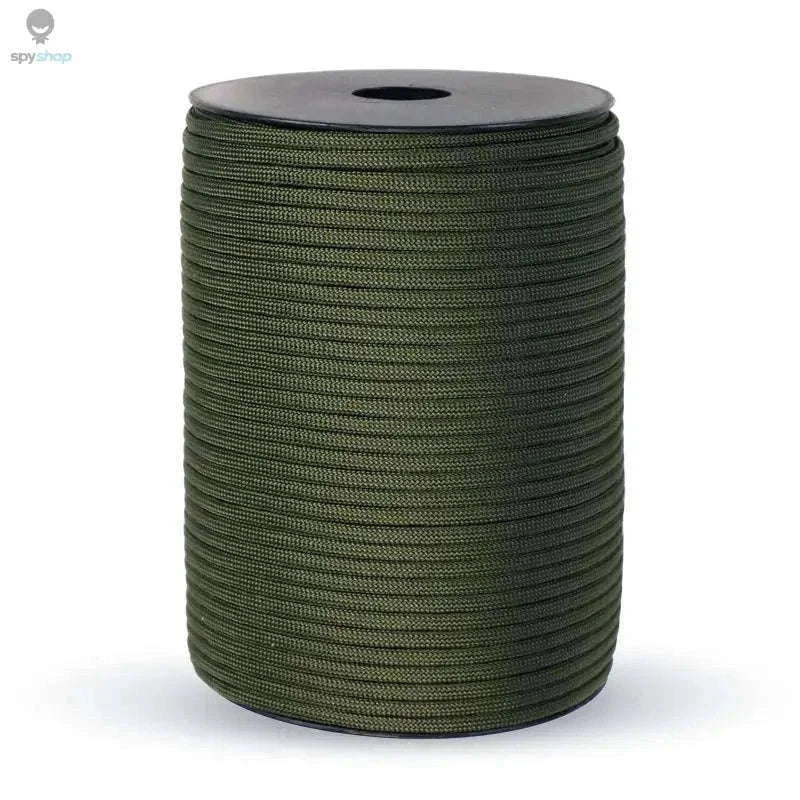 9-Core 4mm Paracord Rope for Camping, DIY, and Everyday Use-Black / 100M