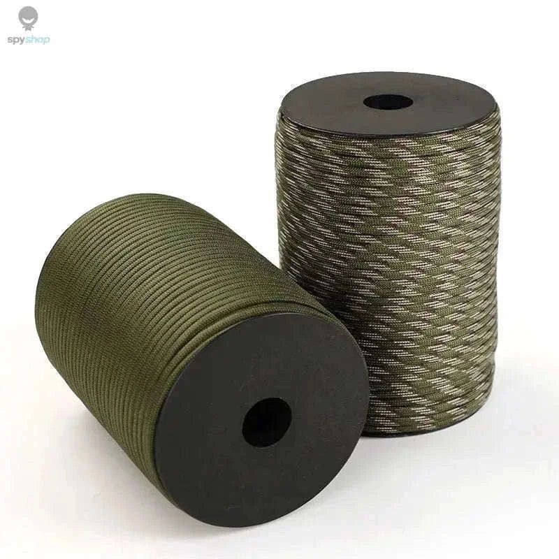 9-Core 4mm Paracord Rope for Camping, DIY, and Everyday Use-Black / 100M