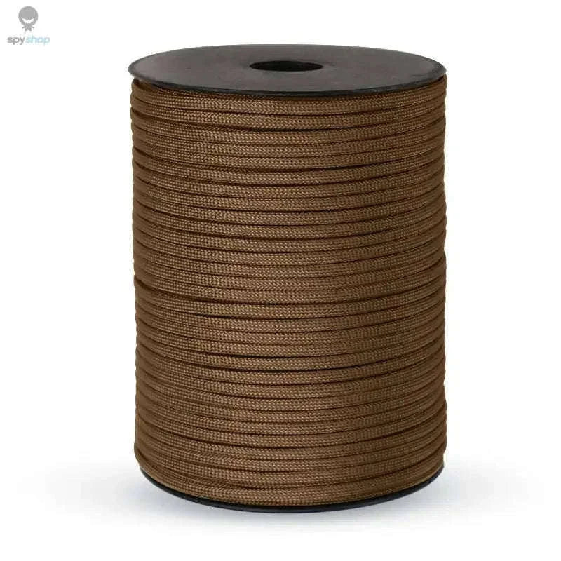 9-Core 4mm Paracord Rope for Camping, DIY, and Everyday Use-Black / 100M