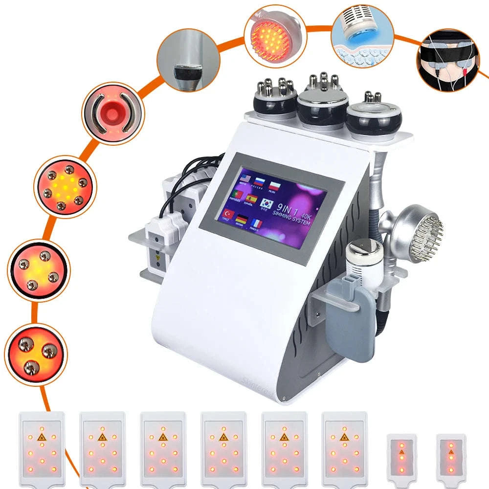 9-in-1 40K Cavitation Body Slimming Machine-US PLUG / US Plug / United States