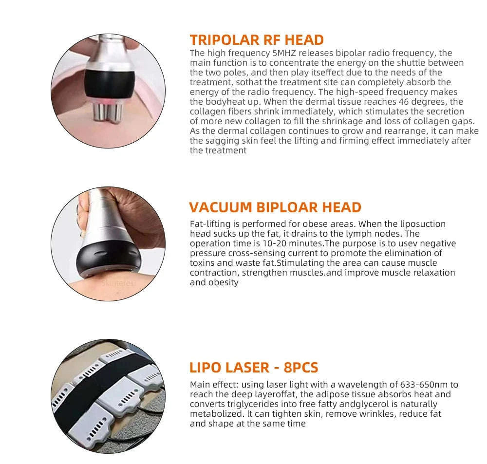 9-in-1 40K Cavitation Body Slimming Machine-US PLUG / US Plug / United States