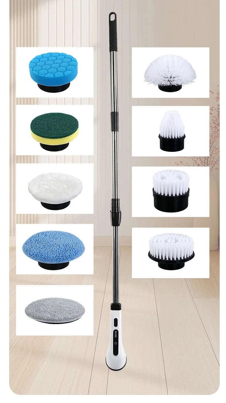 9 in 1 Electric Cleaning Brush – Multi‑Functional Wireless Cleaning Tool-WHITE / spain