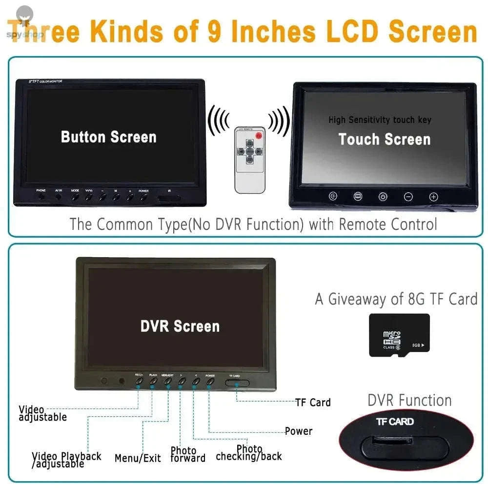 9-Inch DVR Pipe Inspection Camera with LED Lighting-9in DVR / 15m