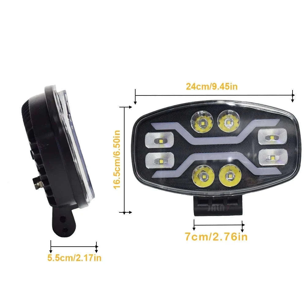 9 Inch LED Driving Light 100W 22000LM Spot Beam 6000K IP68-100W 1pc