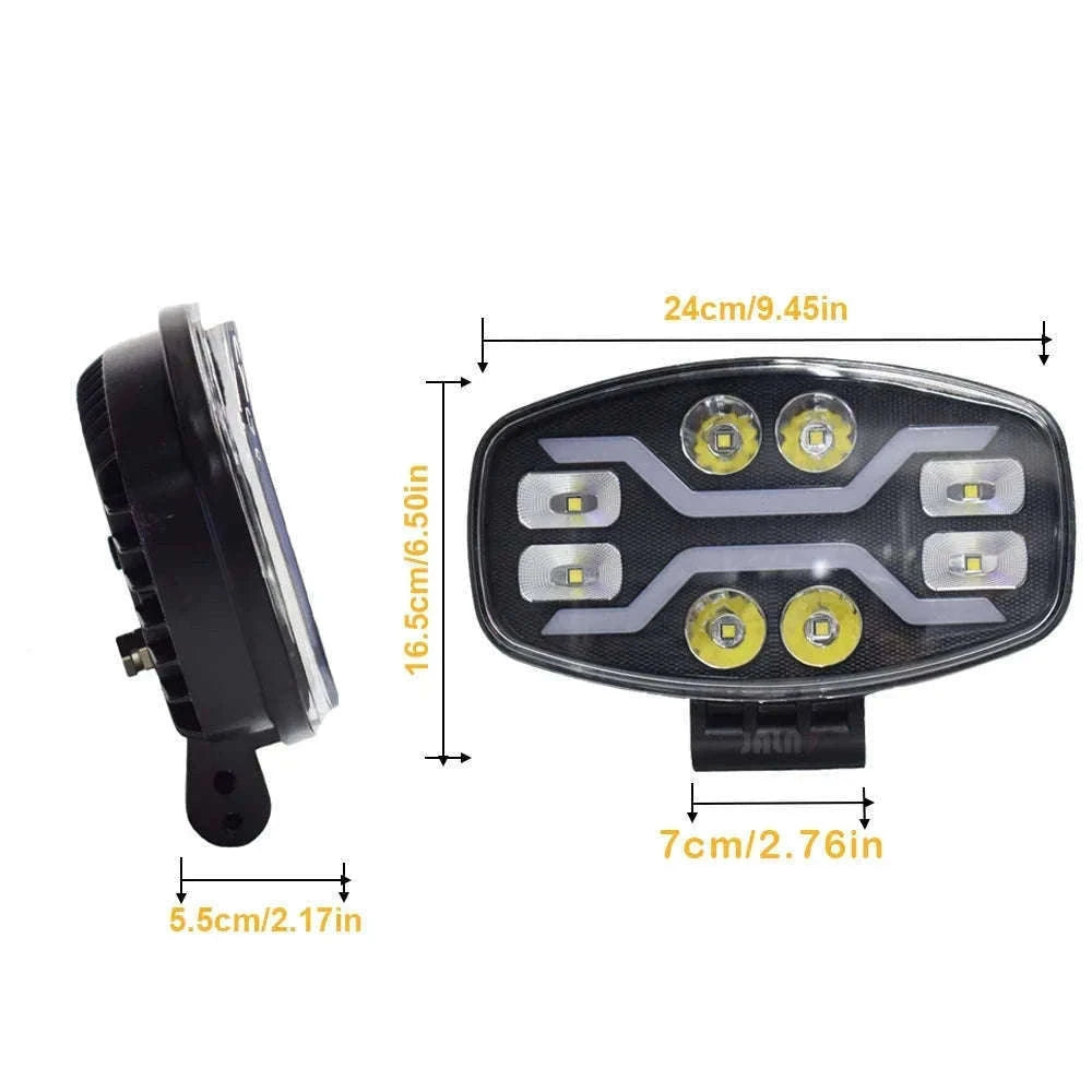 9 Inch LED Driving Light 100W 22000LM Spot Beam 6000K IP68-100W 1pc