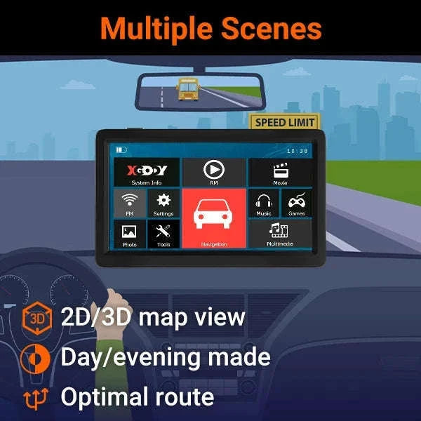 9 Inch Truck GPS Navigation with UK & Europe Maps-9" / Europe / United Kingdom|black