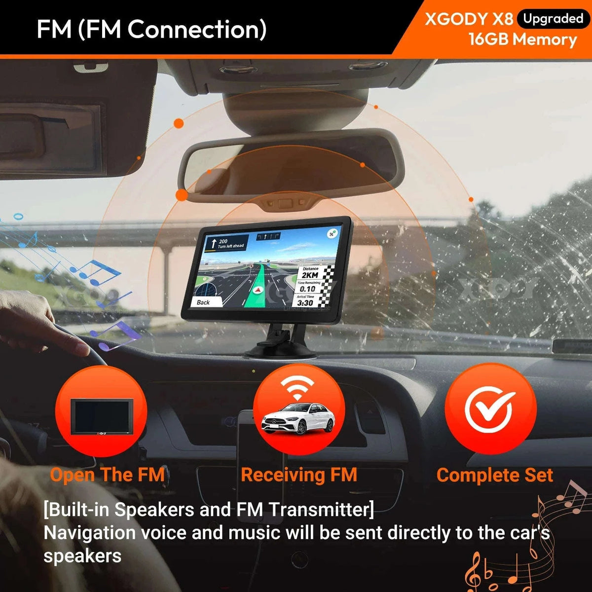 9 Inch Truck GPS Navigation with UK & Europe Maps-9" / Europe / United Kingdom|black