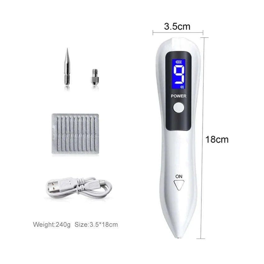 9-Level Plasma Beauty Pen for Targeted Spot Care-Silver / CHINA