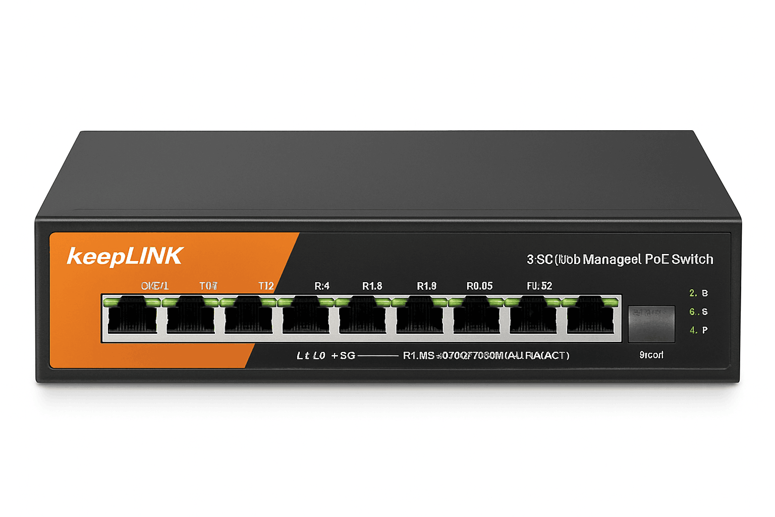 9-Port Multi-Gigabit Managed Switch with 10Gb Uplink-Switch with UK Plug