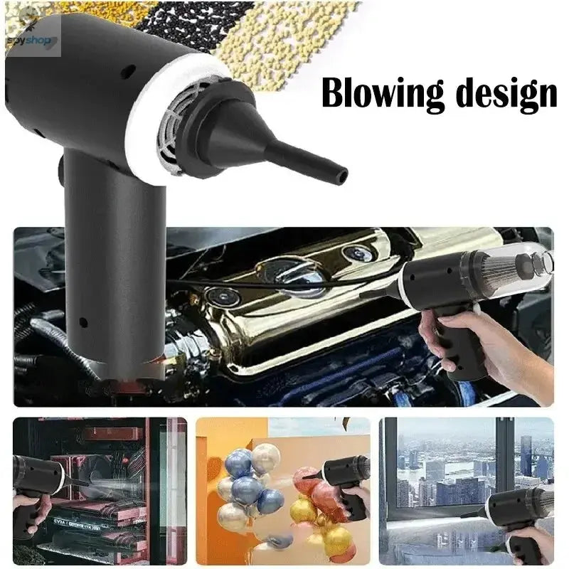 9000Pa Wireless Car Vacuum Cleaner USB Charging 1200mAh Portable Cleaning Appliance Mini Wet and Dry Vacuum Cleaner Household Spy-shop.com