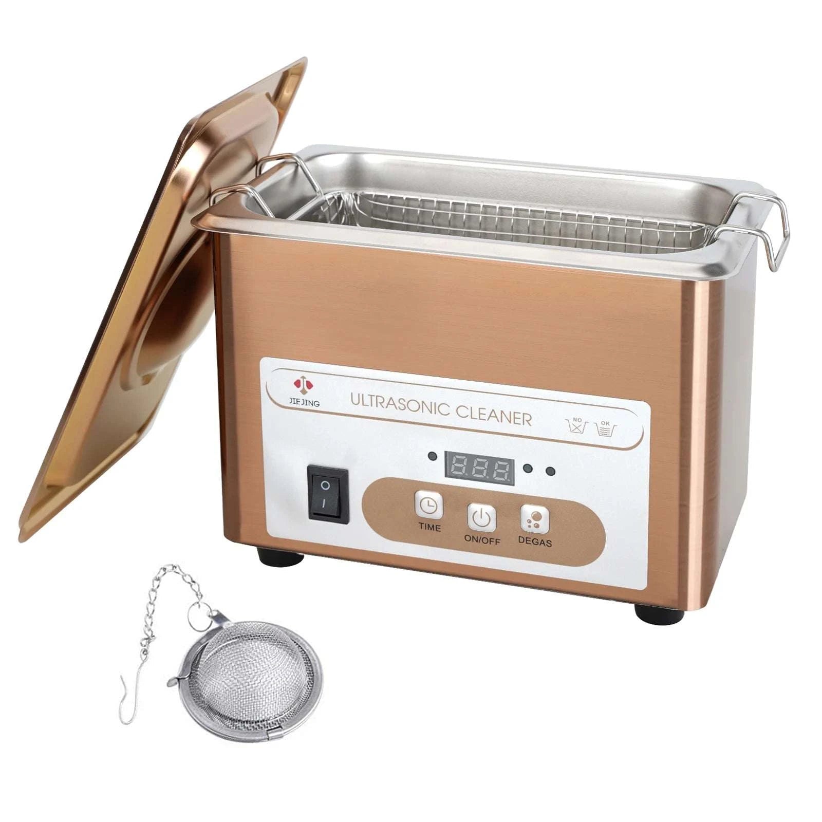 900ML Ultrasonic Cleaner 40kHz Jewelry, Glasses & Parts Cleaning Machine-110V-US Plug / China Mainland