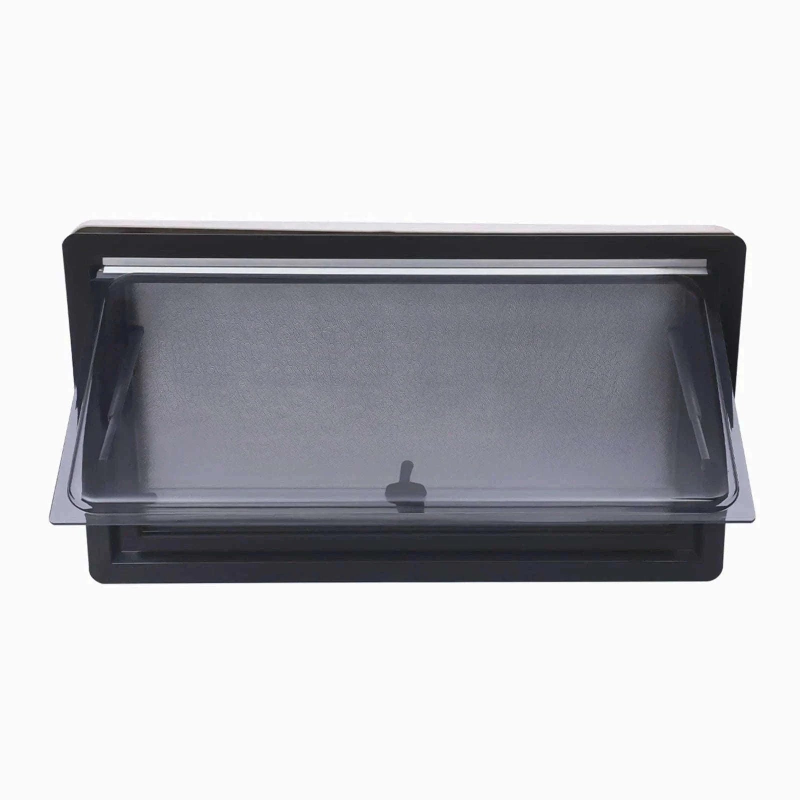 900x500mm Caravan Ventilation Window with Blind and Screen-Black / spain