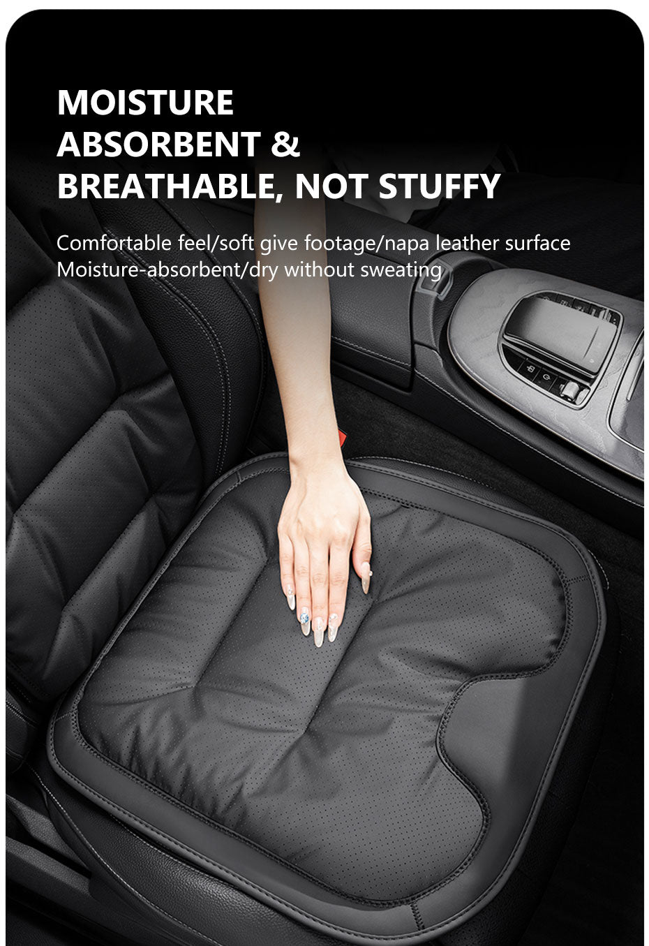 SEAMETAL Breathable Car Front Seat Cover Wear-Resistant Anti Slip Car Seat Cushion Protection Cover Universal for Sedan Suv Mpv