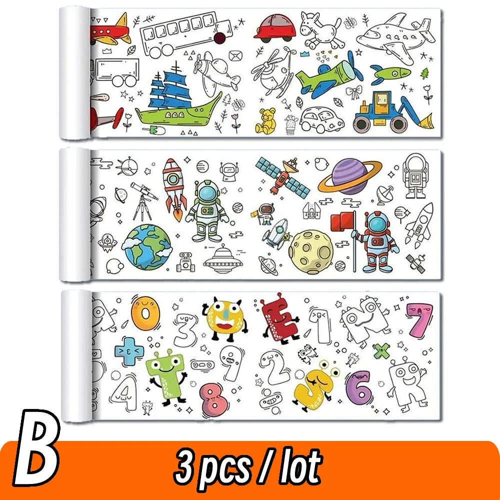 90cm Animal Canvas Drawing Roll for Kids-1 Paper Space