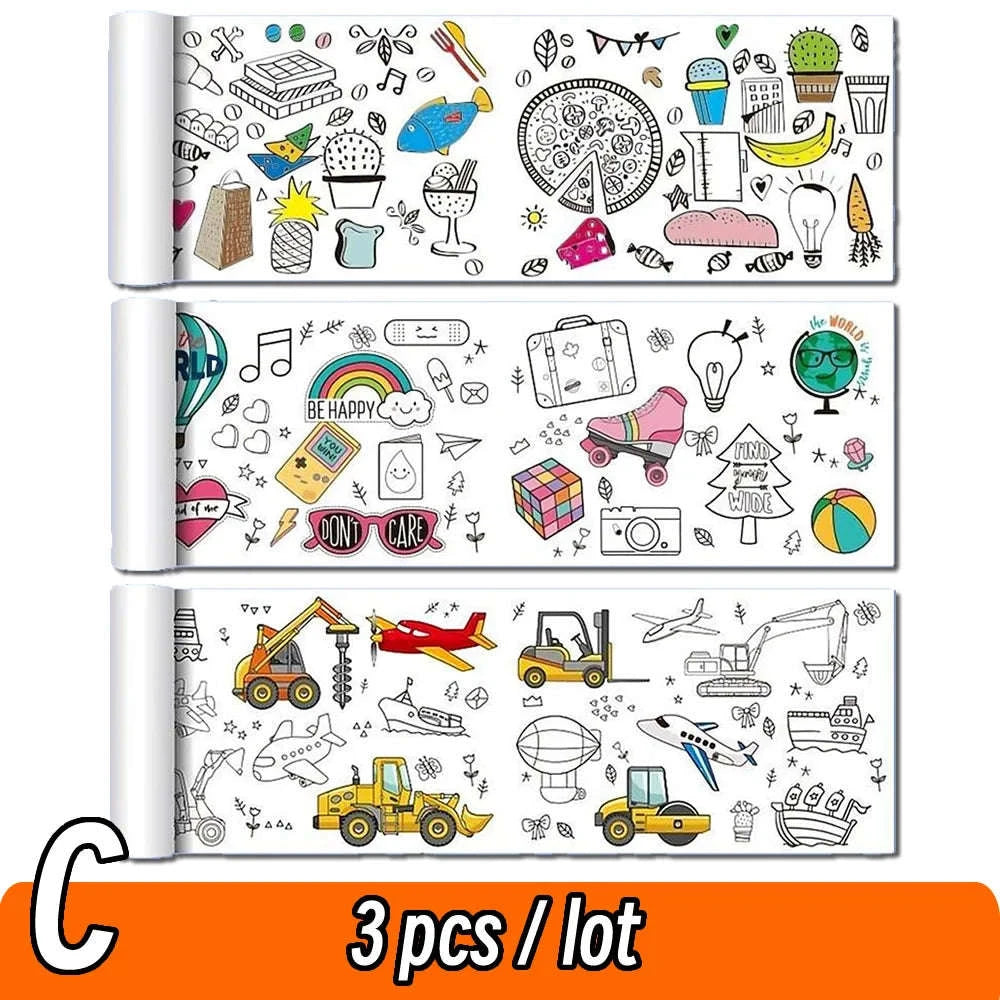 90cm Animal Canvas Drawing Roll for Kids-1 Paper Space