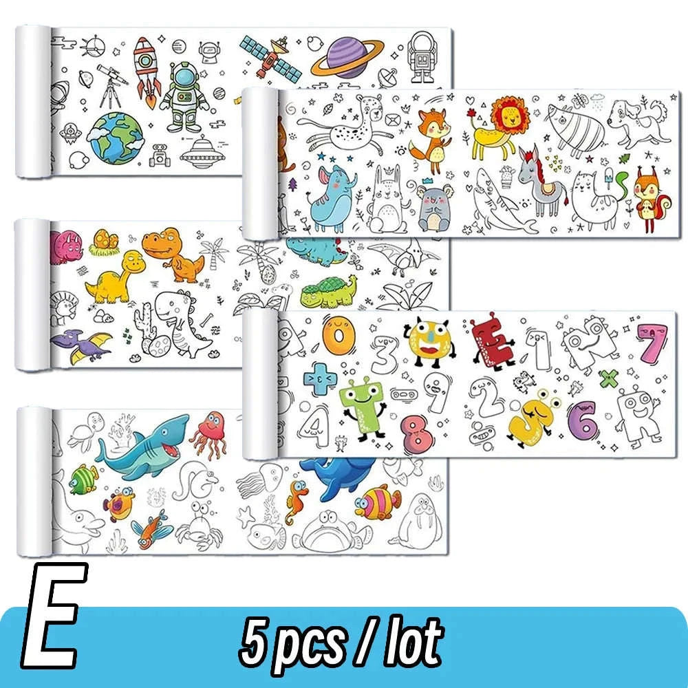 90cm Animal Canvas Drawing Roll for Kids-1 Paper Space
