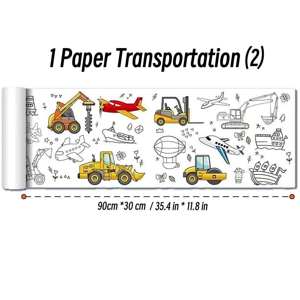 90cm Animal Canvas Drawing Roll for Kids-1 Paper Space