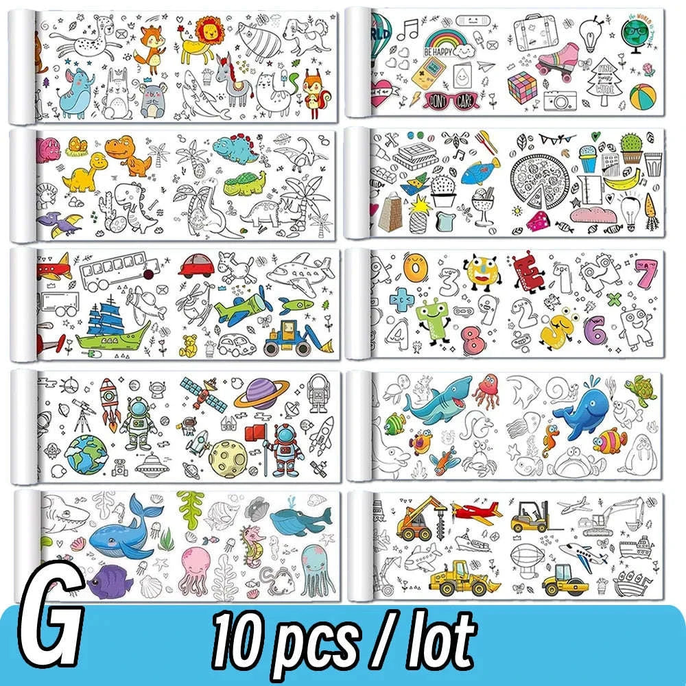 90cm Animal Canvas Drawing Roll for Kids-1 Paper Space
