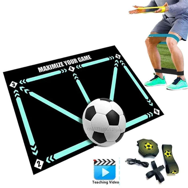 90cm Non-Slip Foldable Football Training Mat-mat and video