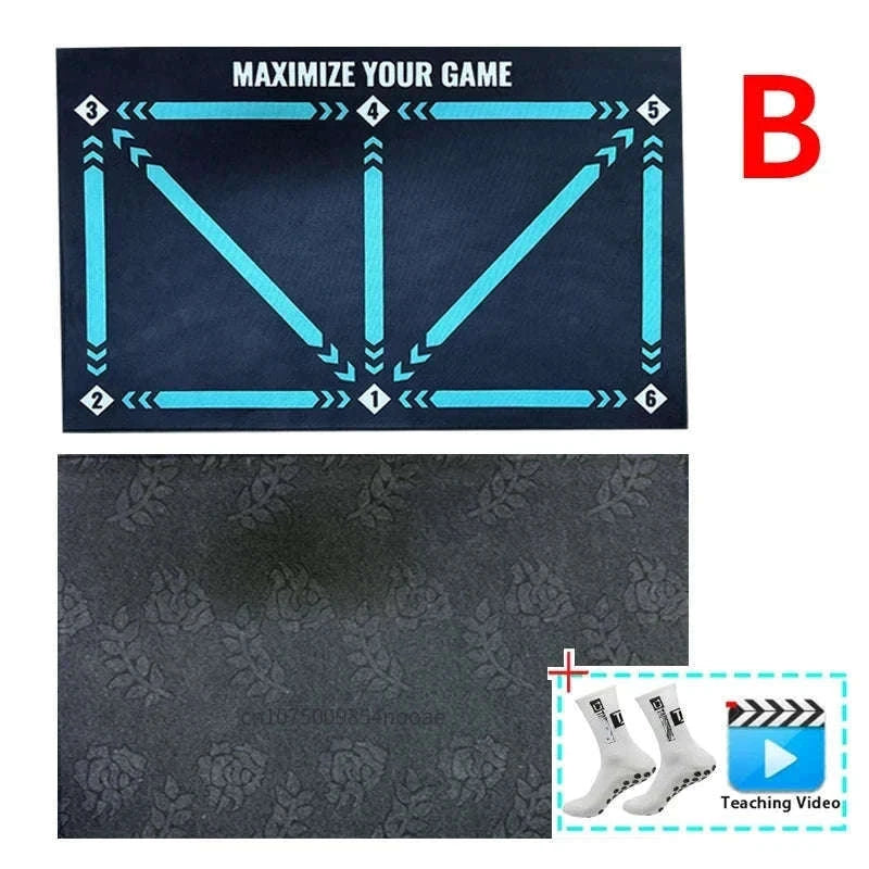 90cm Non-Slip Foldable Football Training Mat-mat and video