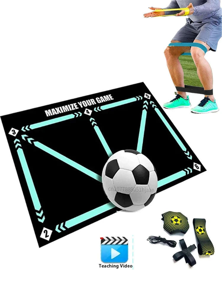90cm Non-Slip Foldable Football Training Mat-mat and video