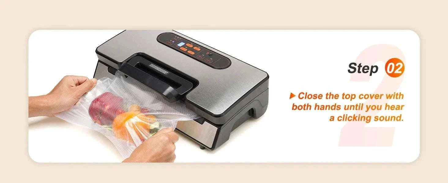90Kpa Vacuum Sealer Machine with Dual Pumps & Starter Bags-130 W / spain