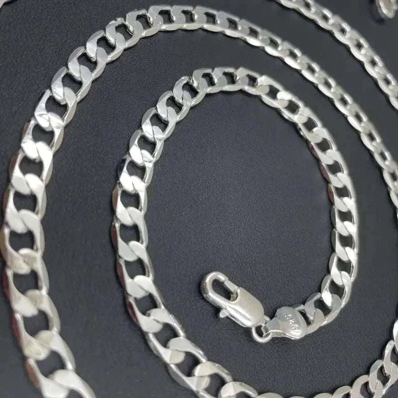 925 Sterling Silver Chain Necklace for Men and Women-LN027-2mm / 45cm