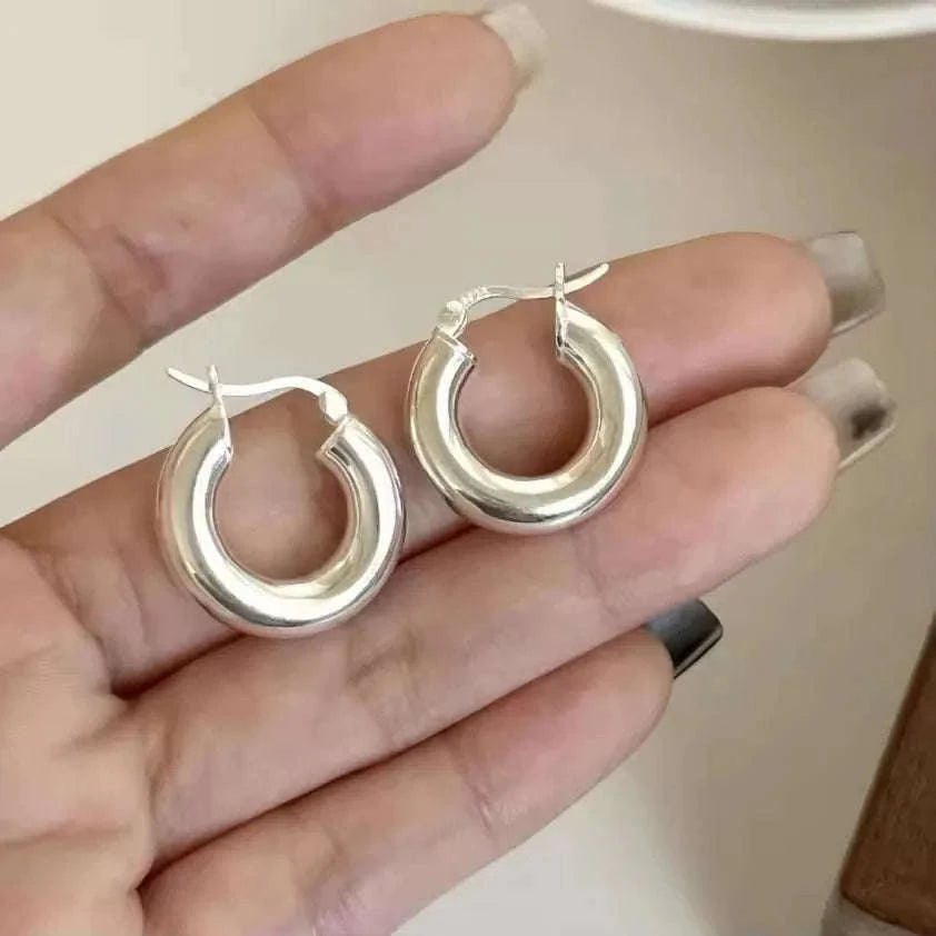 925 Sterling Silver CZ Star Moon Asymmetric Hoop Earrings-30HLZY4617-01