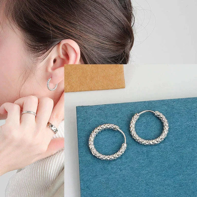 925 Sterling Silver CZ Star Moon Asymmetric Hoop Earrings-30HLZY4617-01