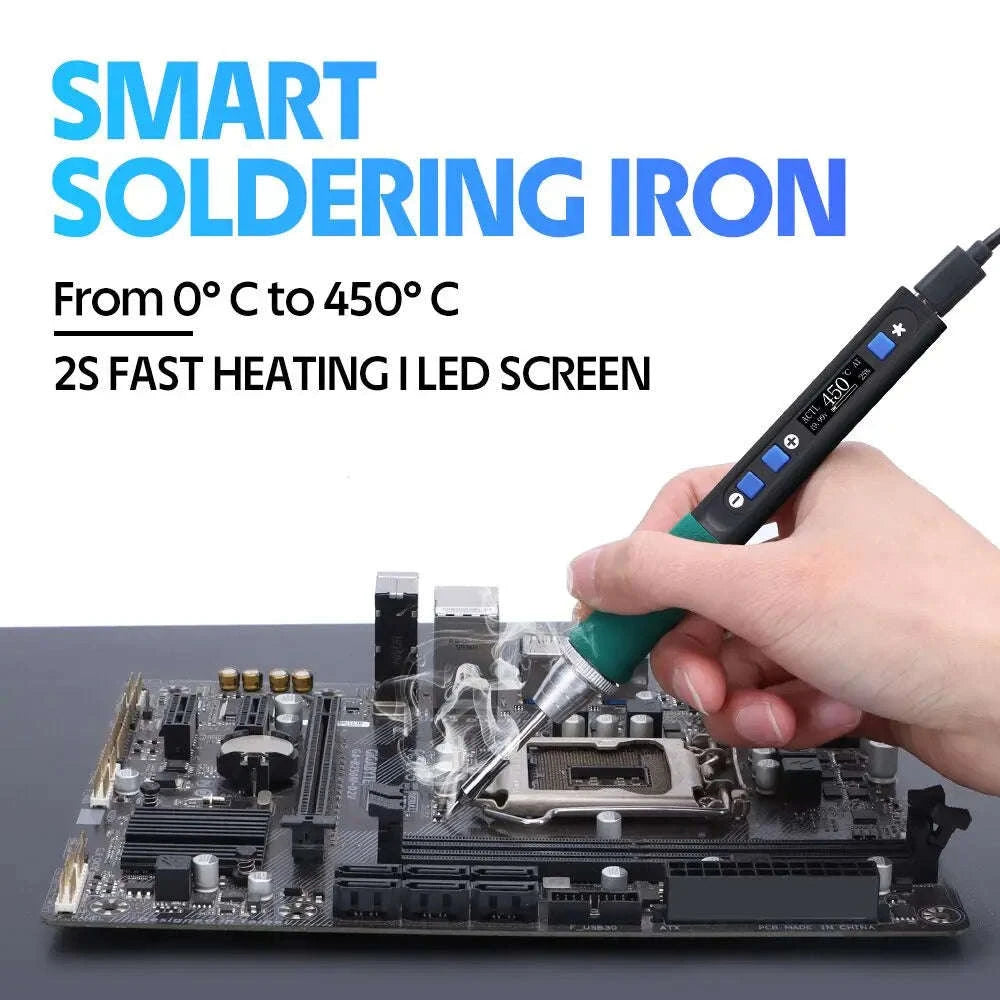 928D-IV Portable Soldering Iron Kit with Type‑C Power-SET2 / United States / 60 W