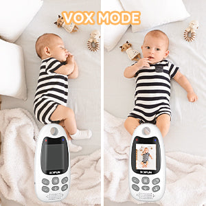 BOIFUN Baby Monitor Camera with Night Vision, VOX, and Temperature Sensor