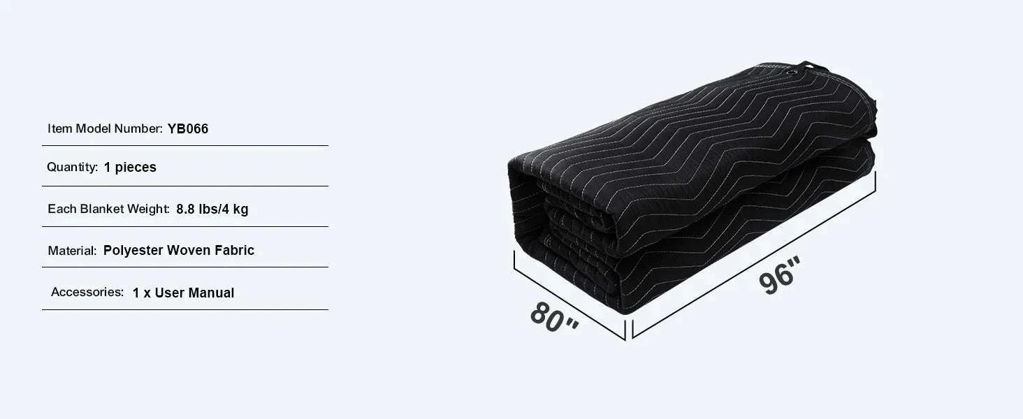 96 x 80 Sound Dampening Blanket with Grommets for Studio & Home-96 x 80in / CZECH REPUBLIC