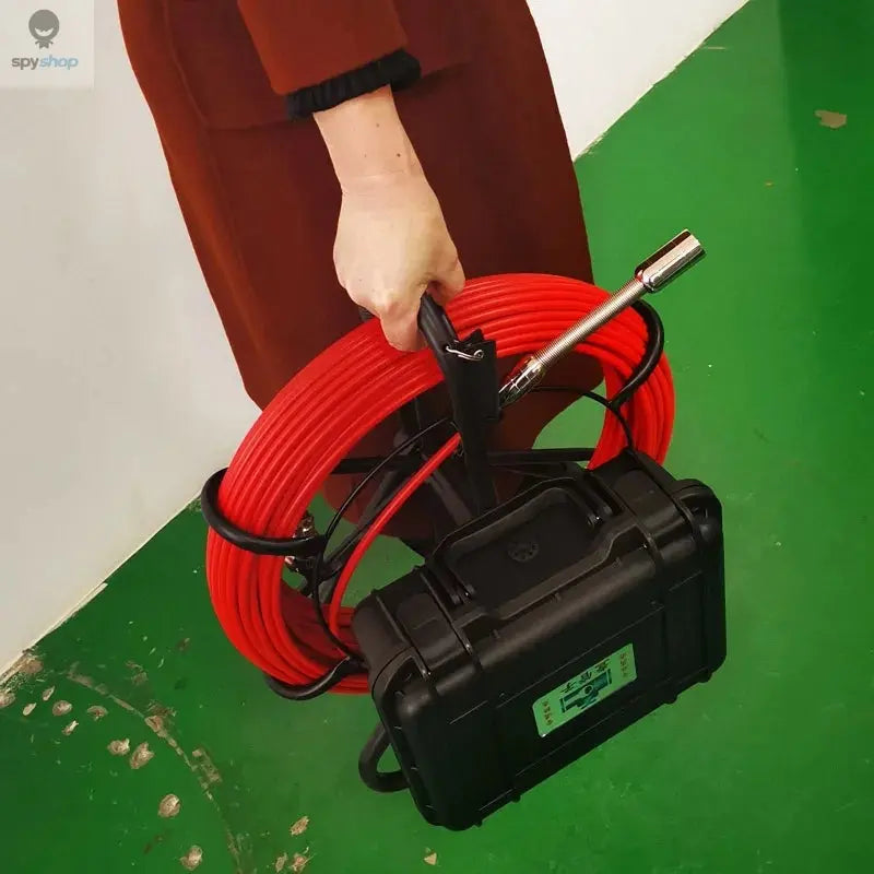 9" DVR 20/30/50/100M HD Screen SYANSPAN Pipe Inspection Camera,7mm Diameter IP68 Drain Sewer Pipeline Video Industrial Endoscope Spy-shop.com