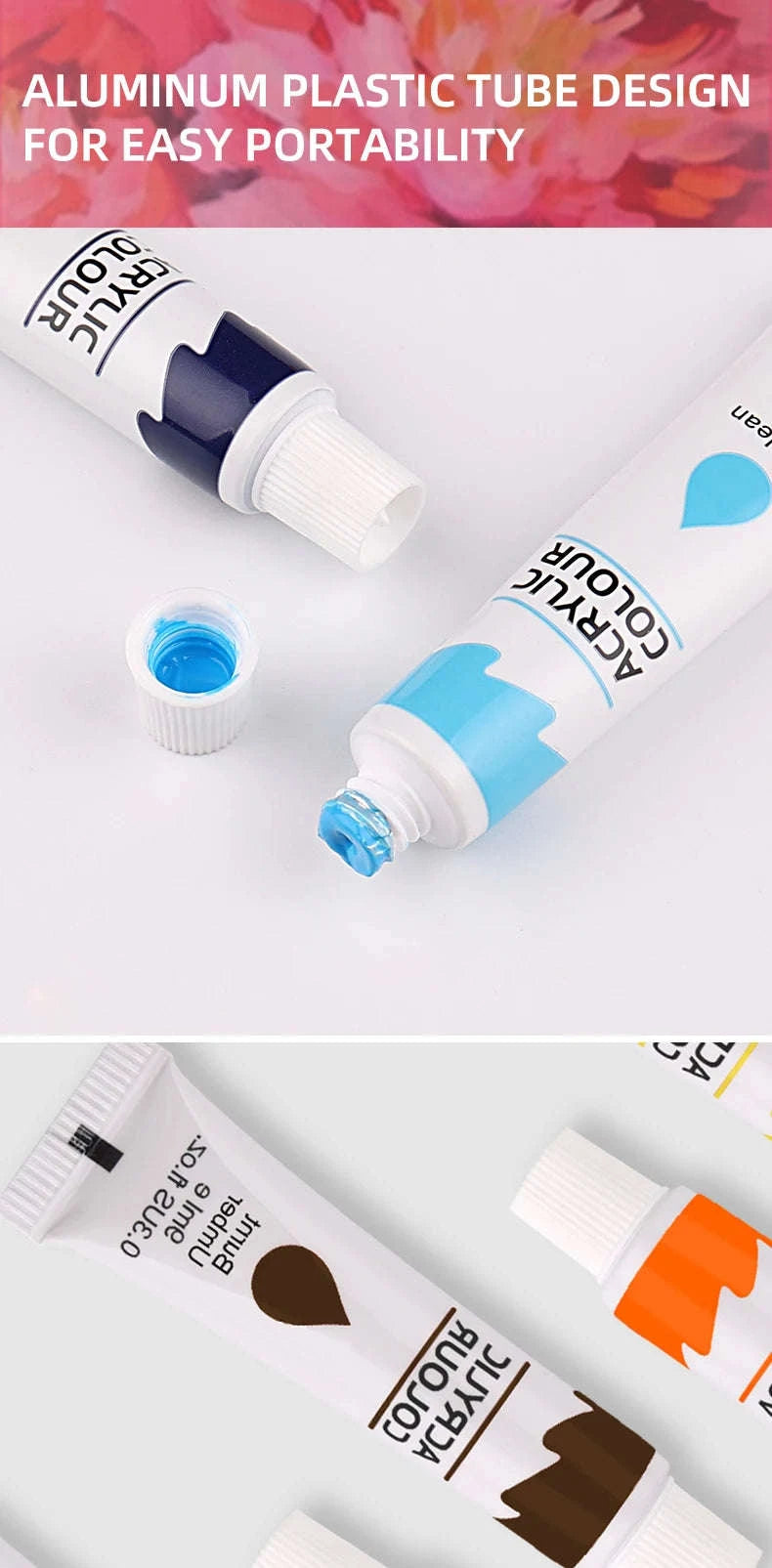 9mL Acrylic Pigment Set for Student Art & Graffiti Painting-12 Colors