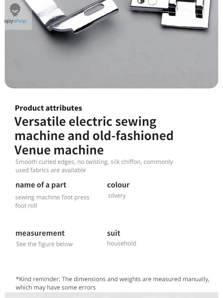 9mm /13mm /19mm /25mm Sewing Machine Foot Press Foot Rolled Hem Feet Household Multi Functional Sew Accessories Spy-shop.com