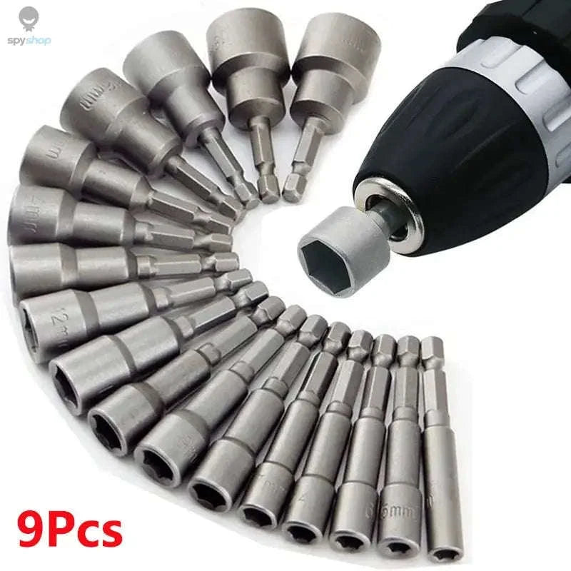 9pcs Hex Socket Nut Driver Set-9pcs