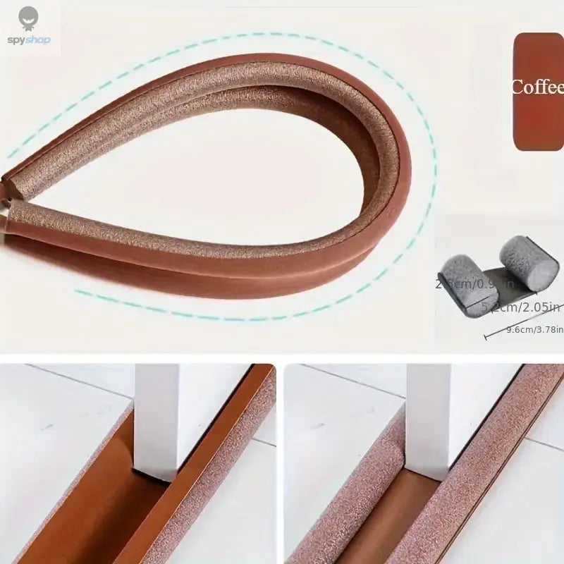 A Sealing Strip Door Seam Door Bottom Sealing Strip Sound Insulation Wind Strip Foam Tape Bedroom Door Gap Waterproof Handwork Spy-shop.com