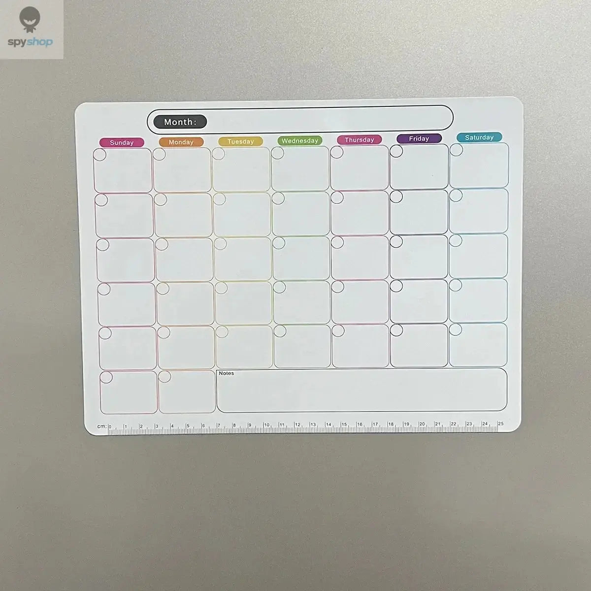 A refrigerator magnet ,monthly and weekly planner, magnetic calendar sticker, soft magnetic note sticker, message board Spy-shop.com
