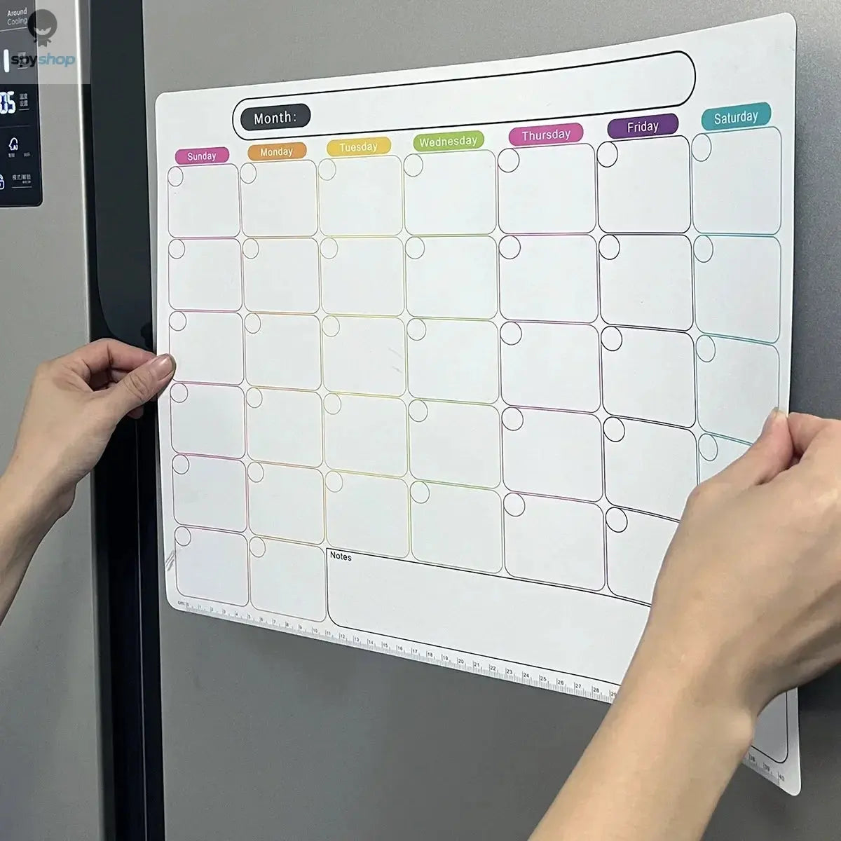 A refrigerator magnet ,monthly and weekly planner, magnetic calendar sticker, soft magnetic note sticker, message board Spy-shop.com