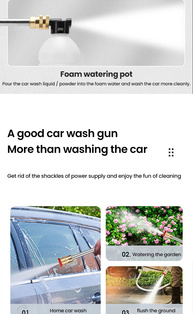 600W Cordless High Pressure Cleaner for Makita 18V Battery