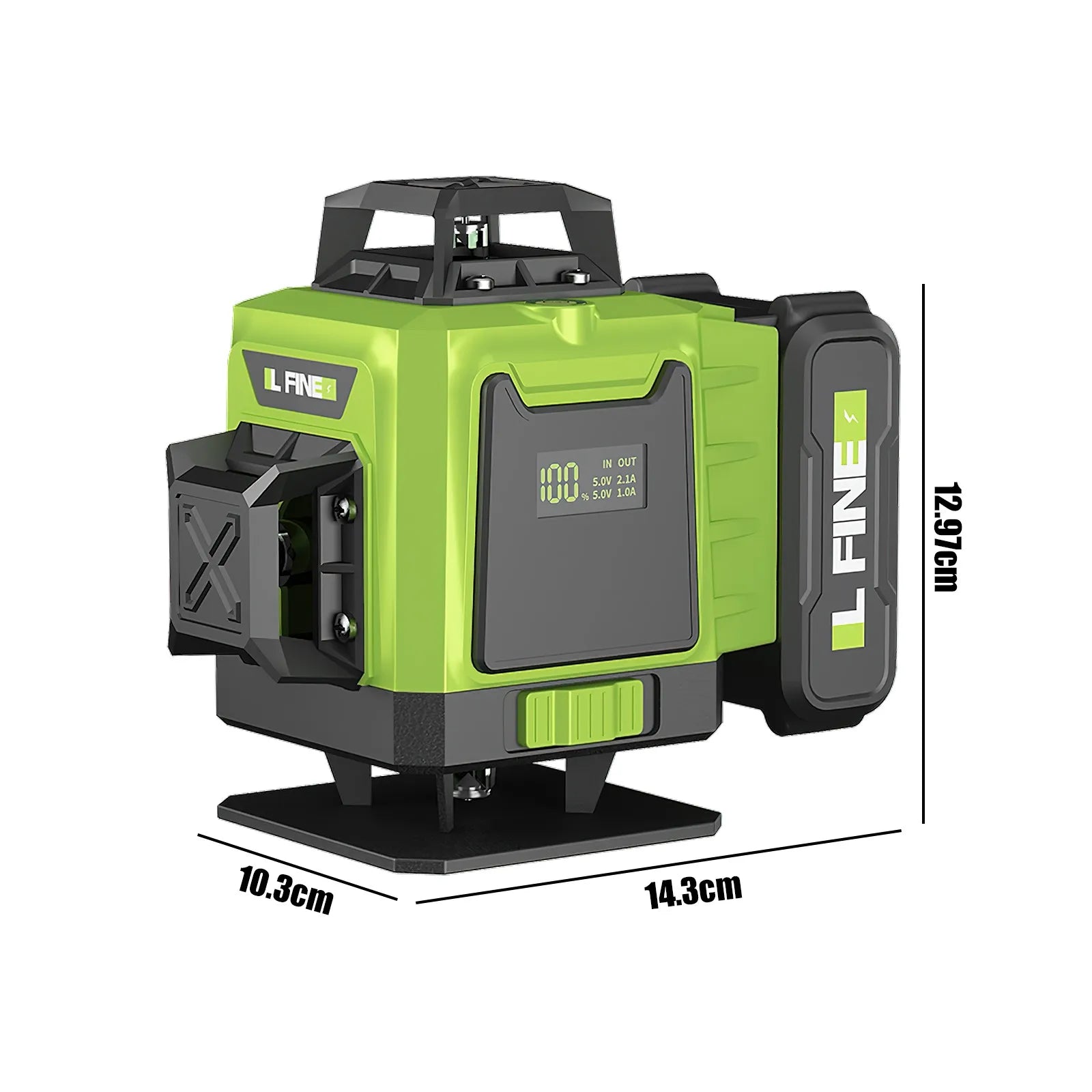 4D Laser Level with 360° Green Beam Projection