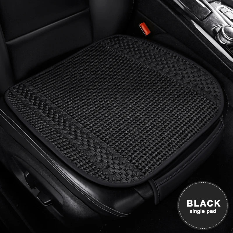 SEAMETAL Breathable Car Seat Cover Ice Silk Cooling Seat Cushion Anti Scratch Auto Chair Protector Universal for 5-Seat Car