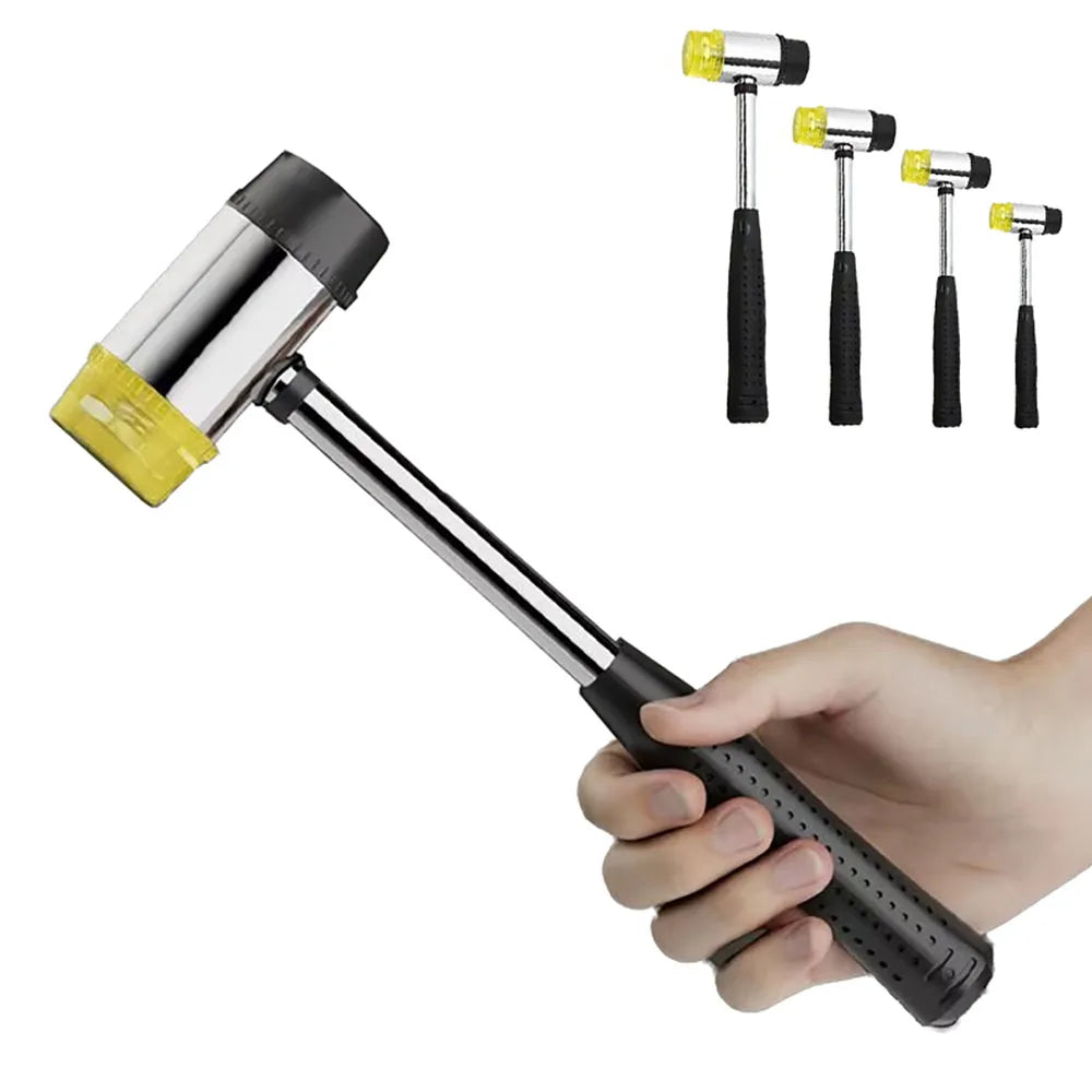 Dual-Face Soft Mallet with Replaceable Heads, 25–45mm