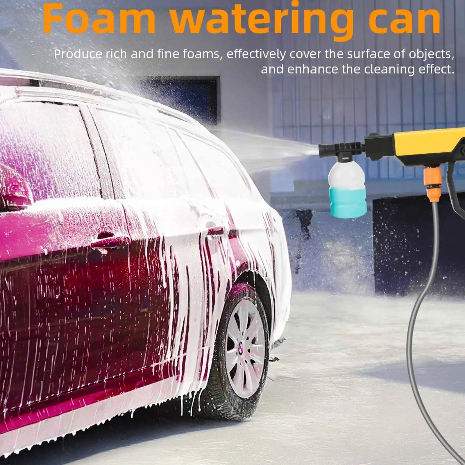 3500W/200Bar Brushed Electric High Pressure Washer Car Wash Water Gun Garden Irrigation Tool for Makita 18V Battery