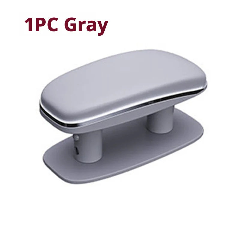 SEAMETAL Universal Car Door Armrest Pad 3-Layer Cushion Structure Adjustable Height Relieve Arm Fatigue PU Leather Car Armrest